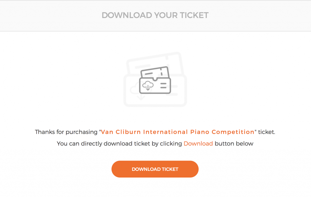 MyTicket theme - WordPress ticket download upon checkout