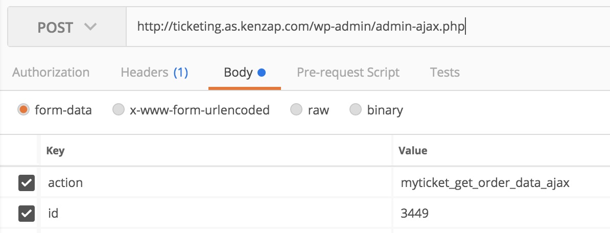 ticket json query string ticket json query string
