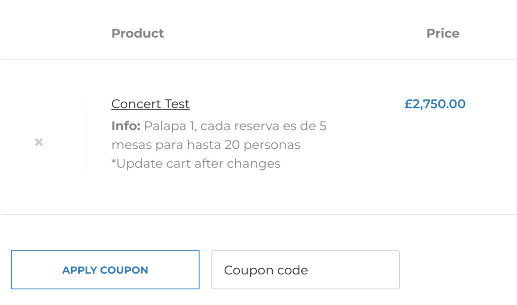 Custom static checkout field example
