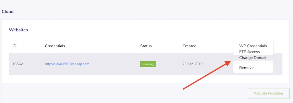 Kenzap Cloud connecting custom domain name to blog