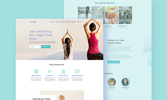 Yoga day WordPress Website Builder